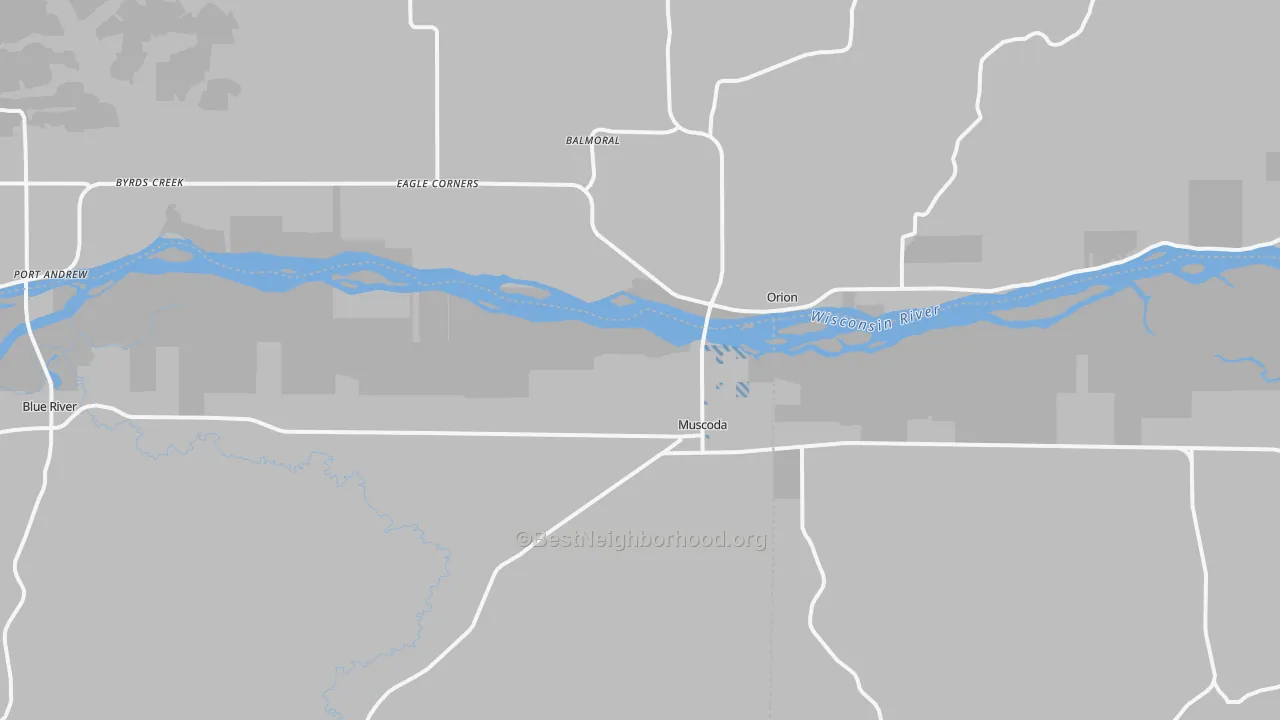 Transit Grade map of Muscoda, WI