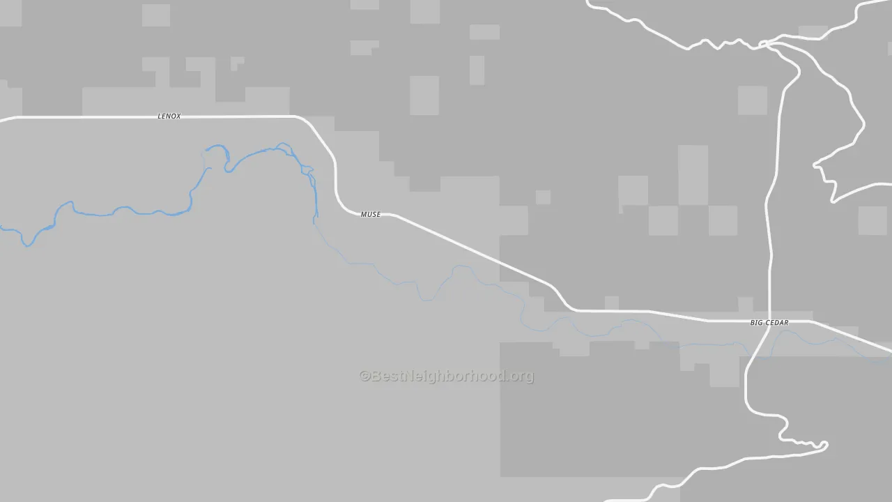 Transit Grade map of Muse, OK