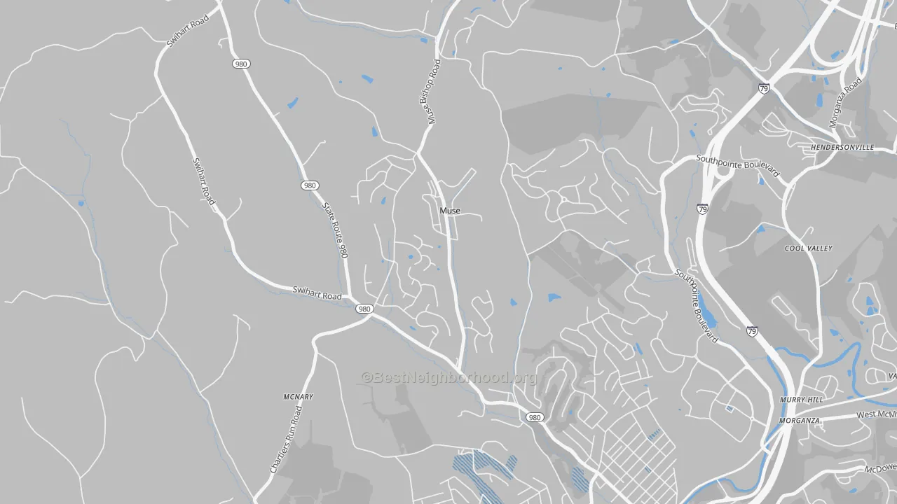 Transit Grade map of Muse, PA