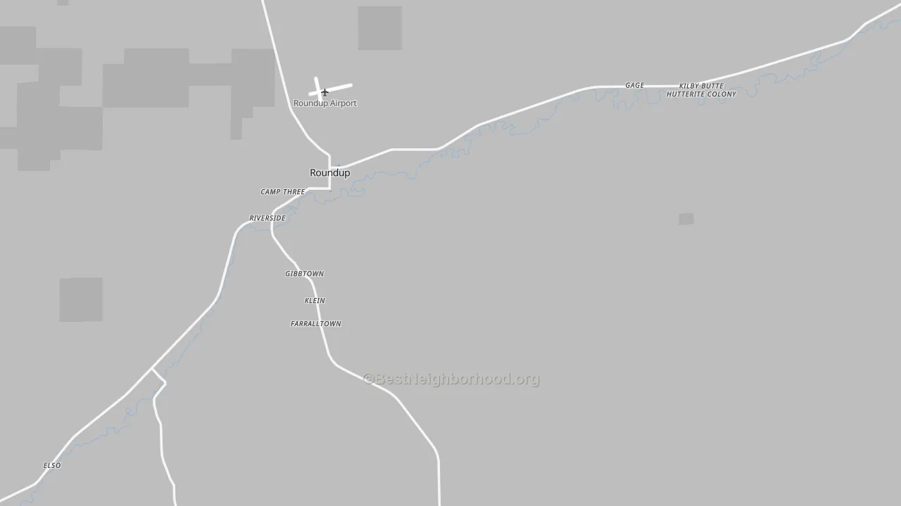Transit Grade map of Musselshell County, MT