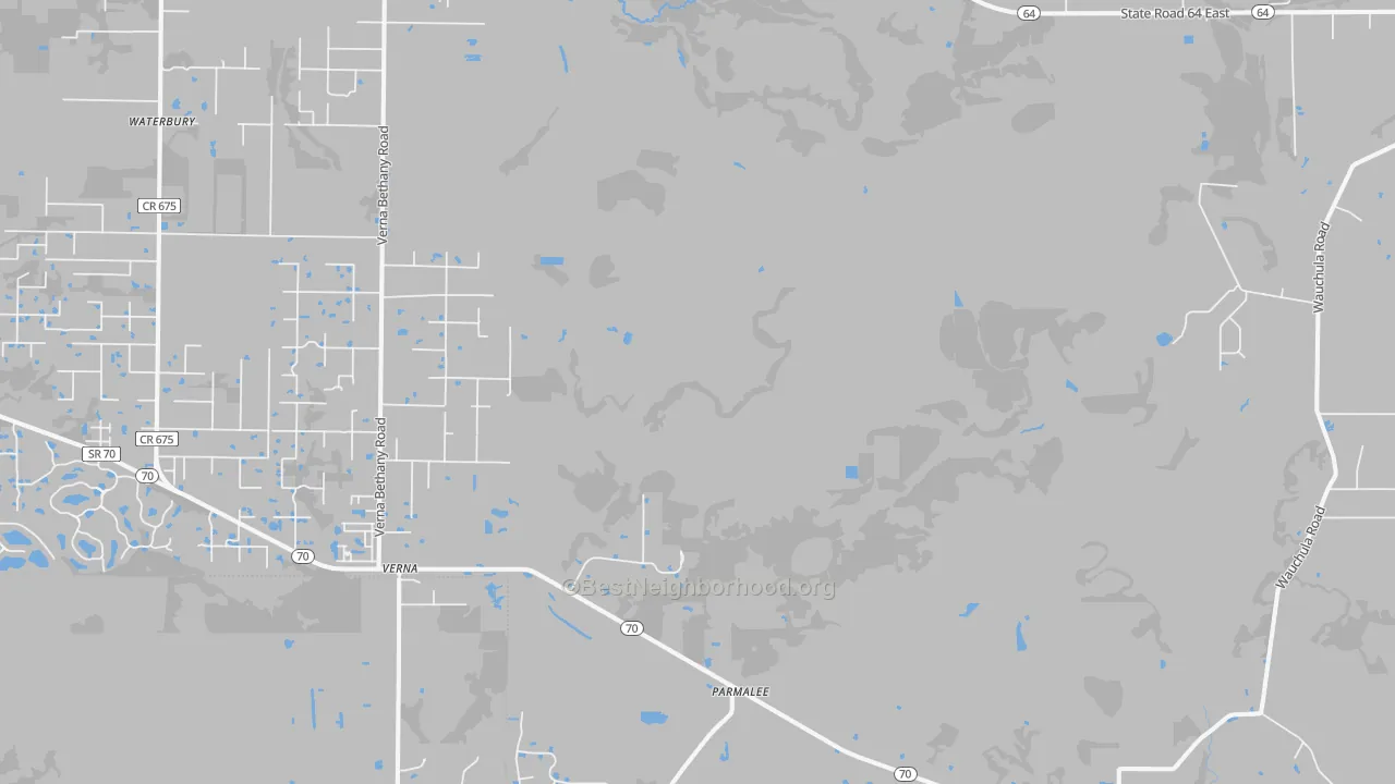Transit Grade map of Myakka City, FL