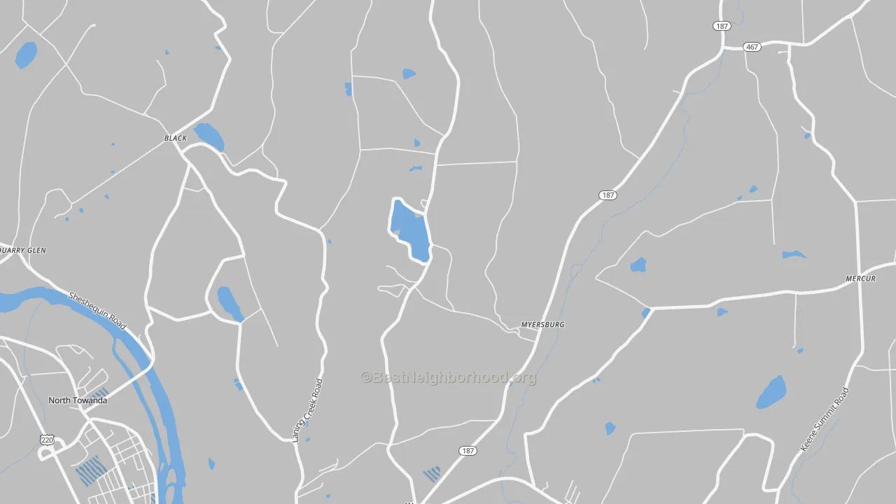 Transit Grade map of Myersburg, PA