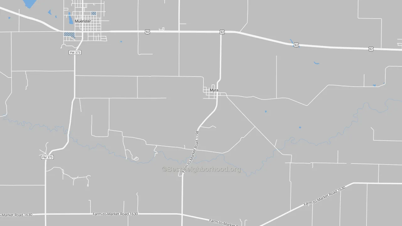 Transit Grade map of Myra, TX