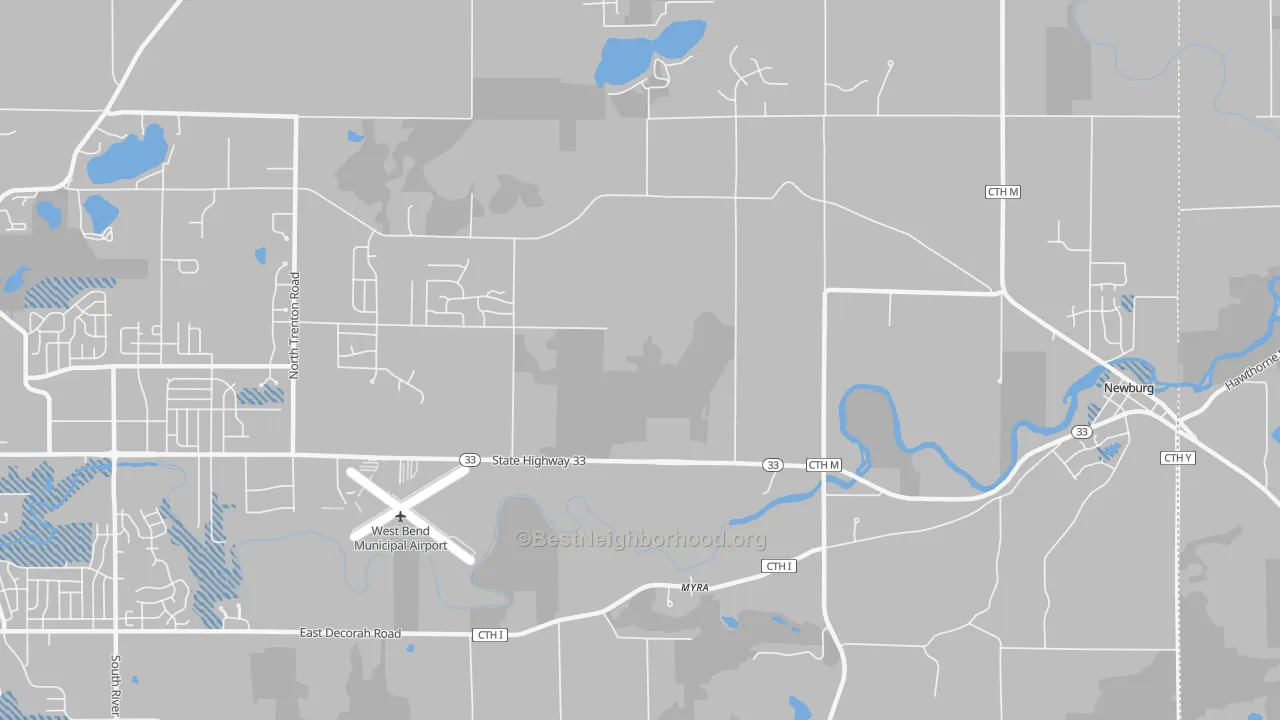 Transit Grade map of Myra, WI