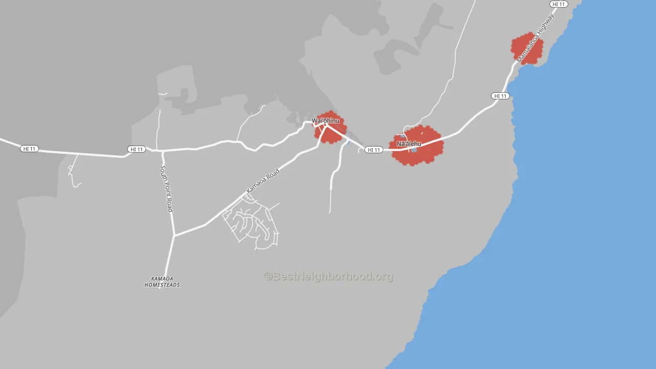 Transit Grade map of Naalehu, HI