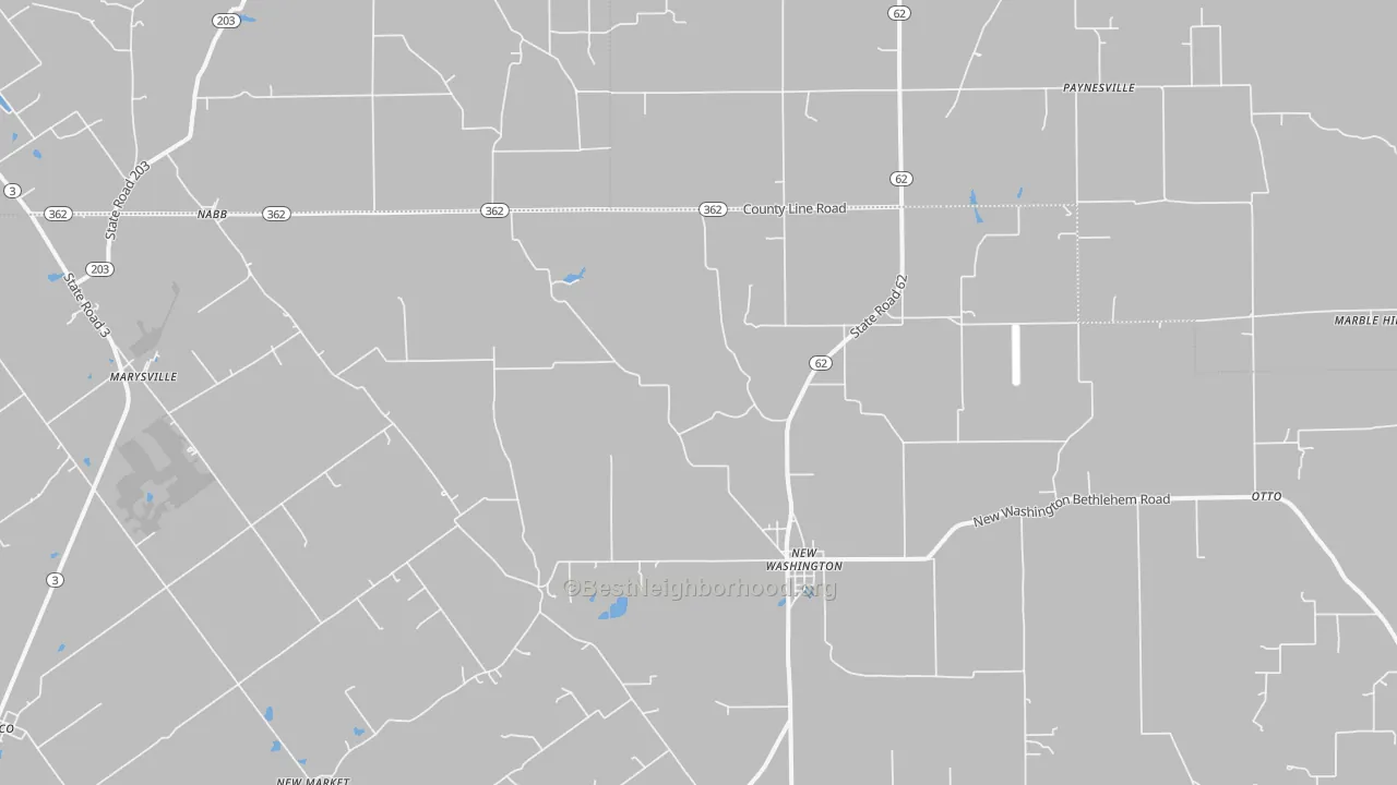 Transit Grade map of Nabb, IN