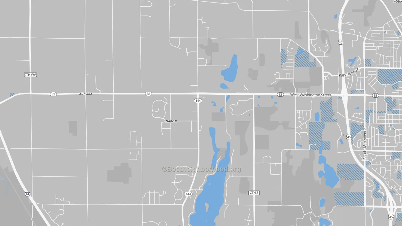 Transit Grade map of Nabob, WI