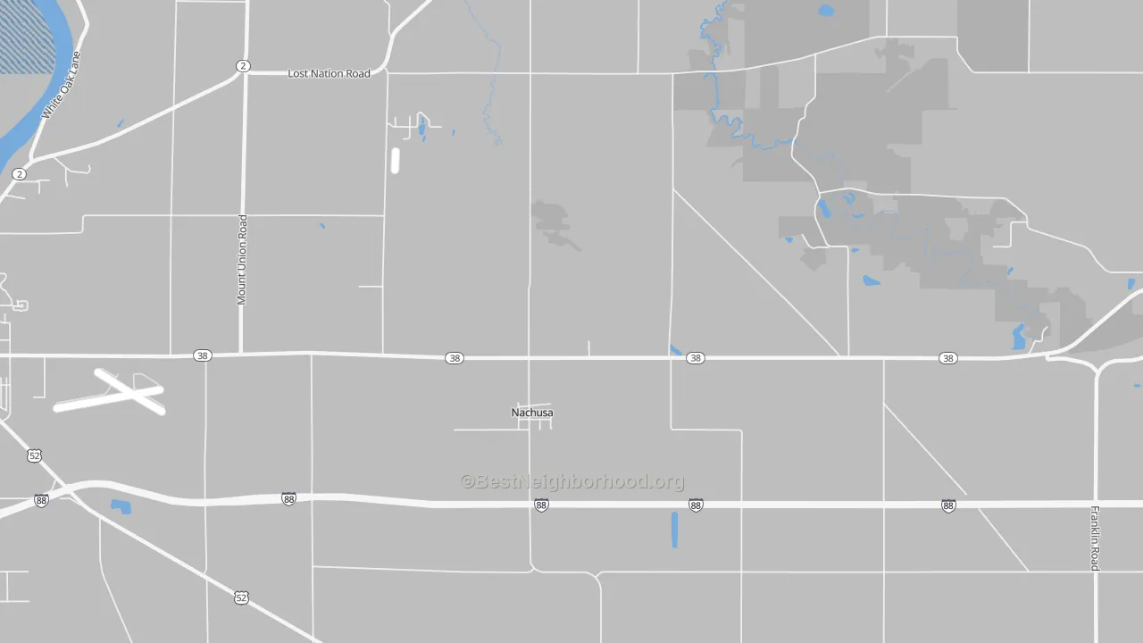 Transit Grade map of Nachusa, IL