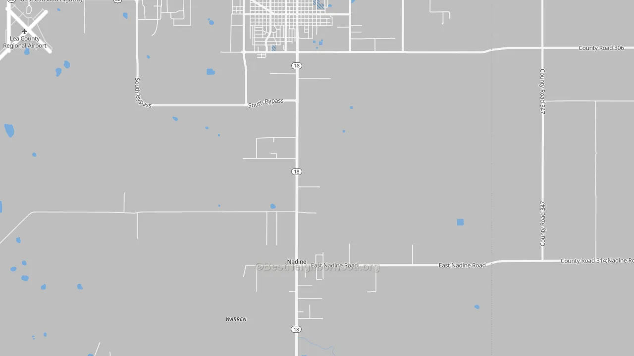 Transit Grade map of Nadine, NM