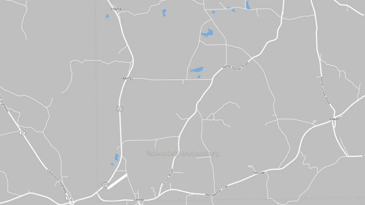 Transit Grade map of Naftel, AL