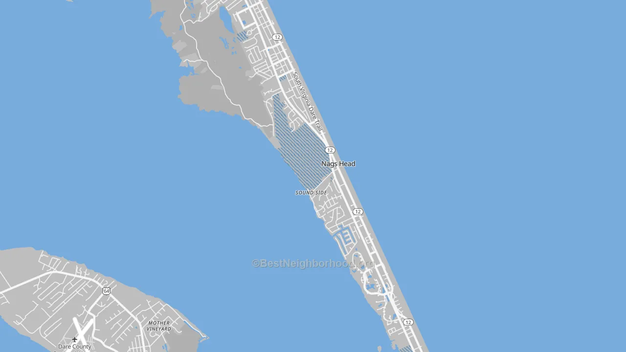 Transit Grade map of Nags Head, NC