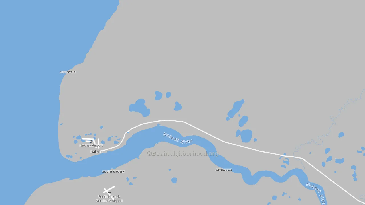 Transit Grade map of Naknek, AK