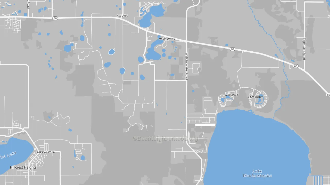 Transit Grade map of Nalcrest, FL