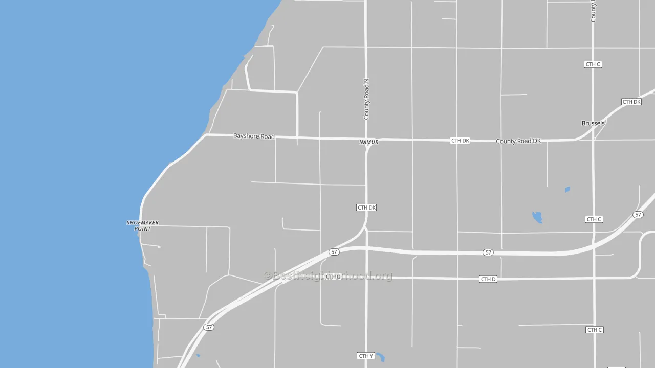 Transit Grade map of Namur, WI