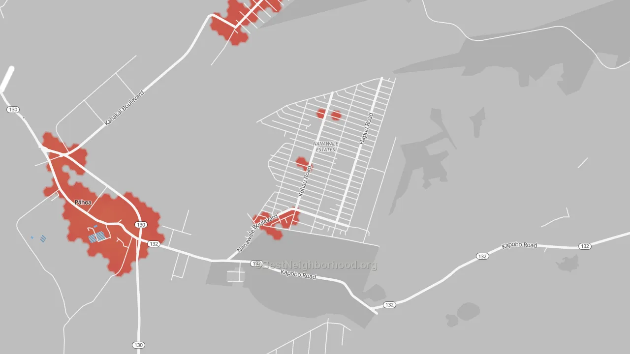 Transit Grade map of Nanawale Estates, HI