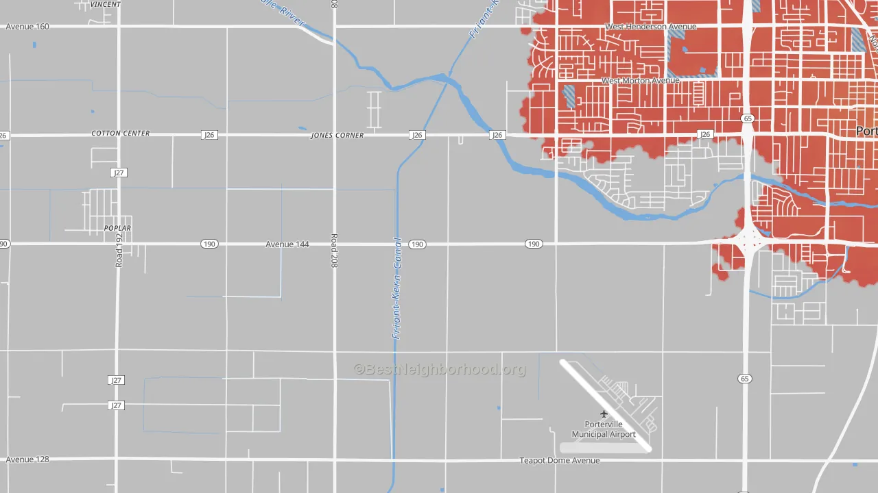 Transit Grade map of Nanceville, CA