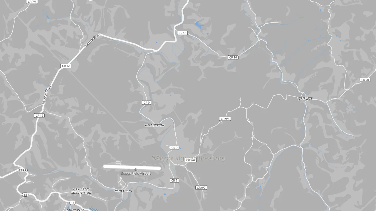 Transit Grade map of Nancy Run, WV