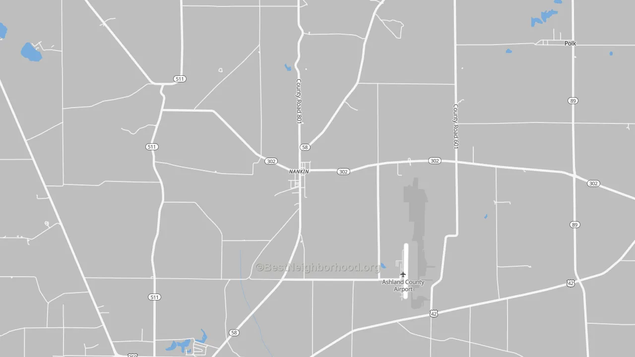 Transit Grade map of Nankin, OH