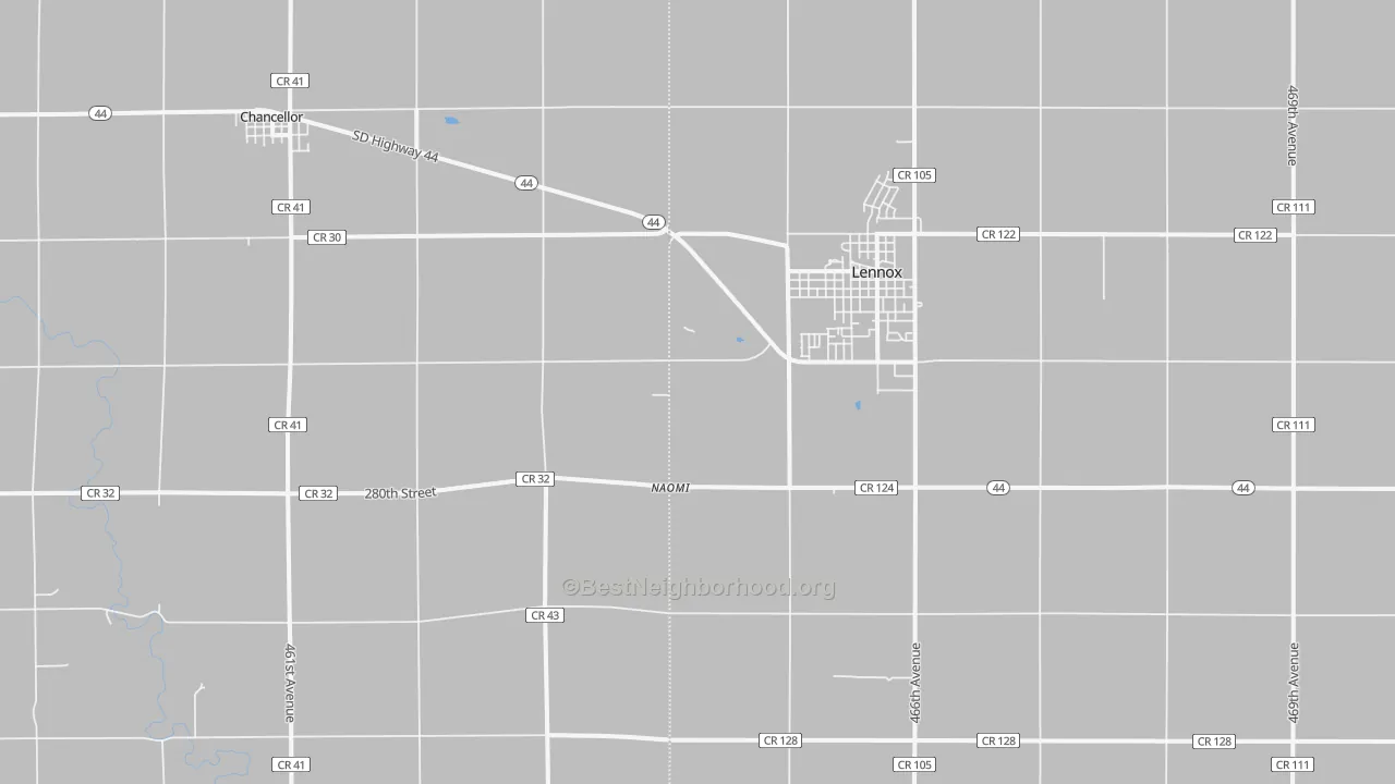 Transit Grade map of Naomi, SD