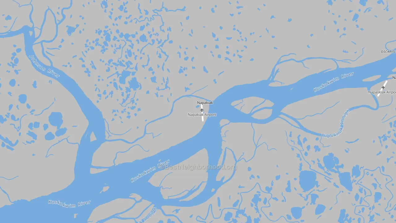 Transit Grade map of Napakiak, AK