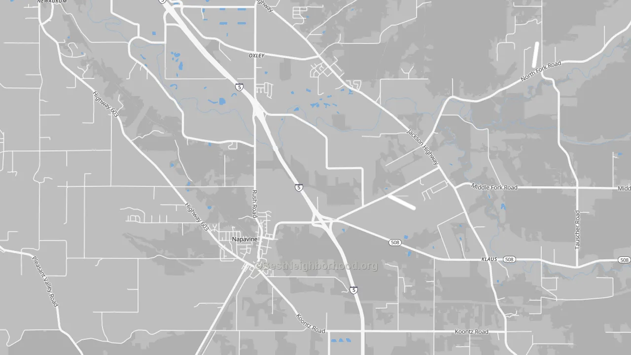Transit Grade map of Napavine, WA
