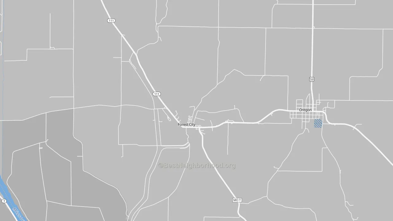 Transit Grade map of Napier, MO