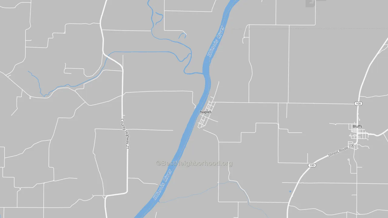 Transit Grade map of Naples, IL