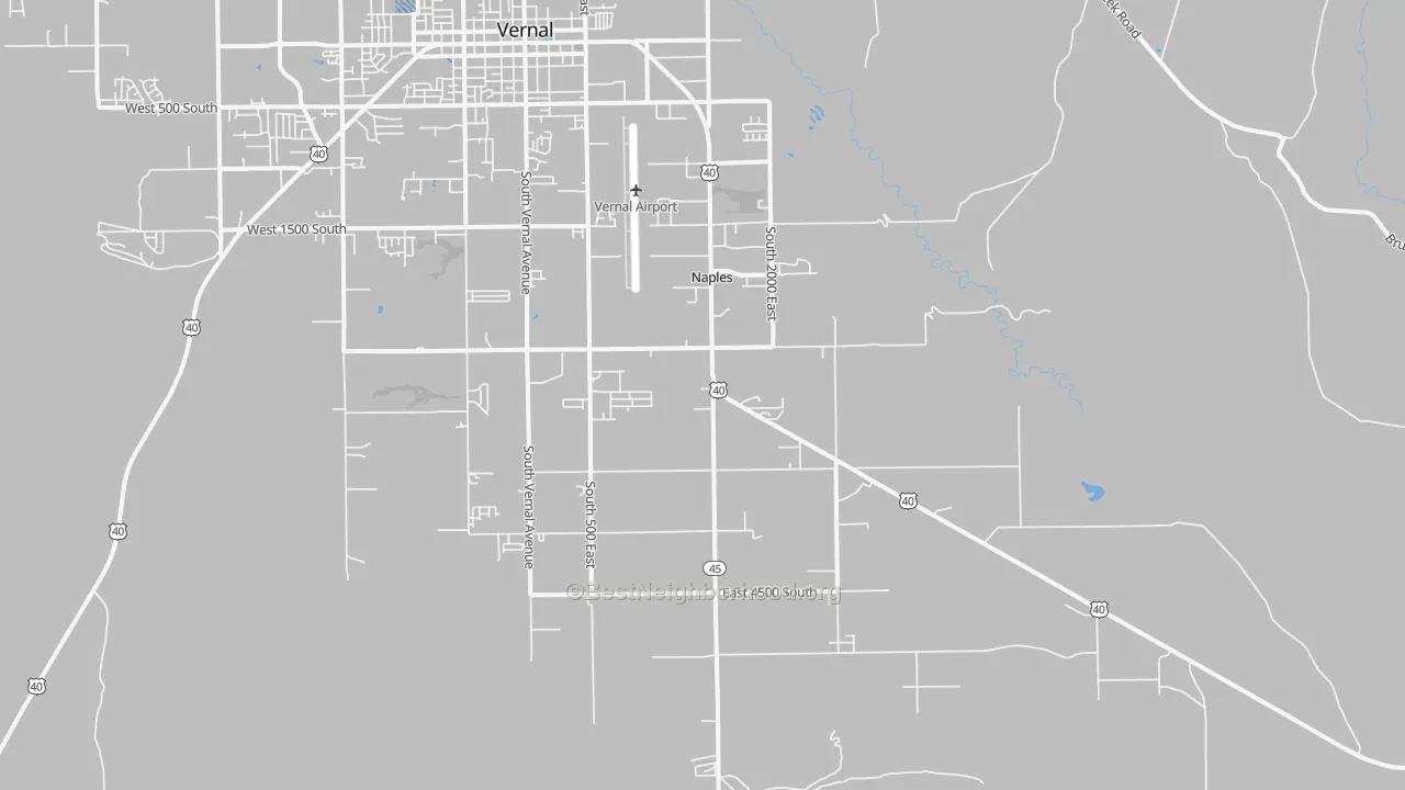 Transit Grade map of Naples, UT