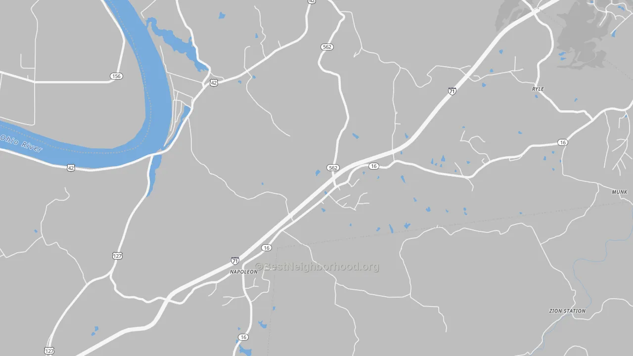 Transit Grade map of Napoleon, KY