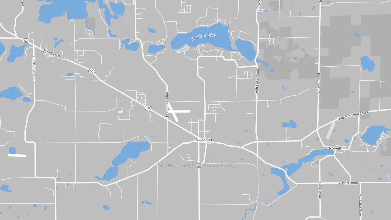 Transit Grade map of Napoleon, MI