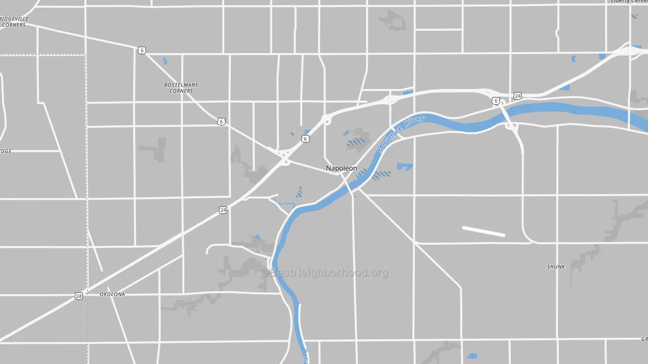 Transit Grade map of Napoleon, OH
