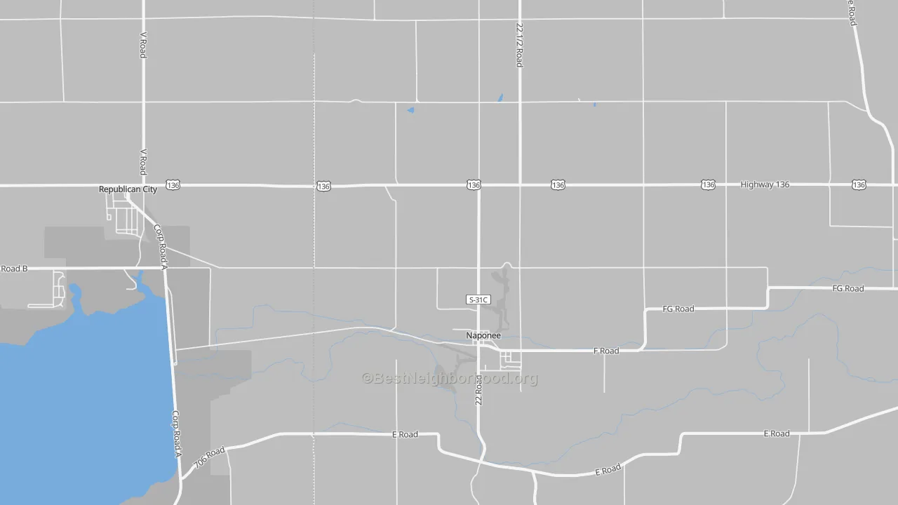 Transit Grade map of Naponee, NE