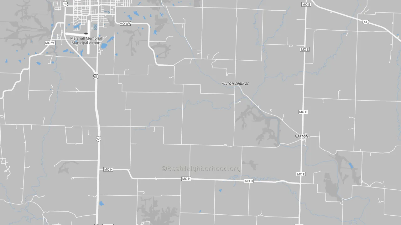 Transit Grade map of Napton, MO