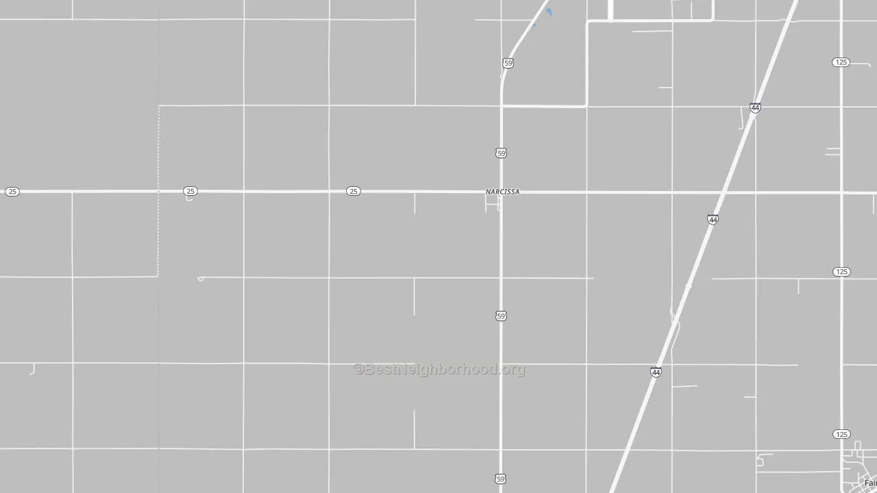 Transit Grade map of Narcissa, OK