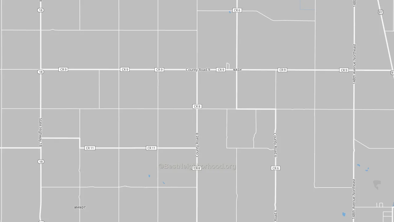 Transit Grade map of Nash, ND