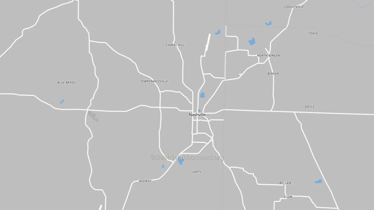 Transit Grade map of Nashville, AR