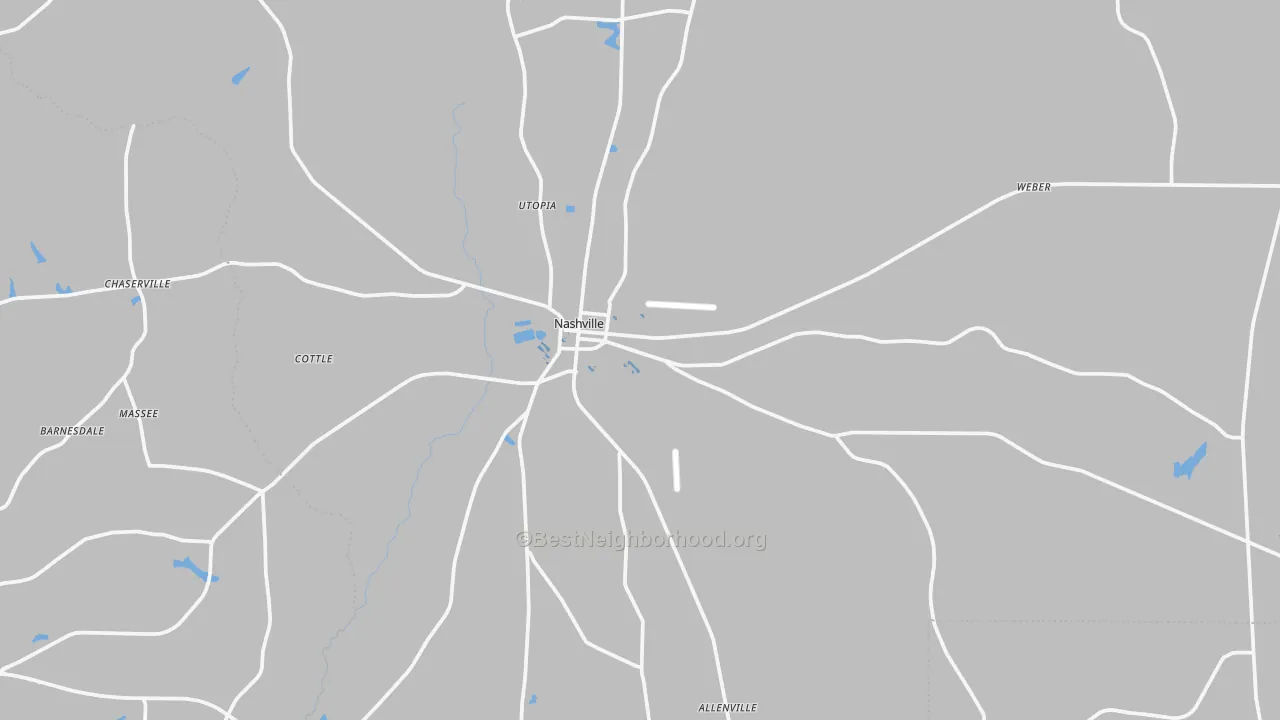 Transit Grade map of Nashville, GA