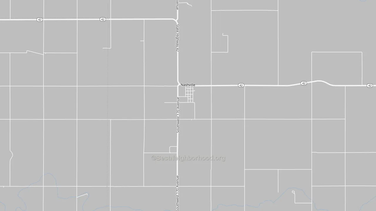 Transit Grade map of Nashville, KS