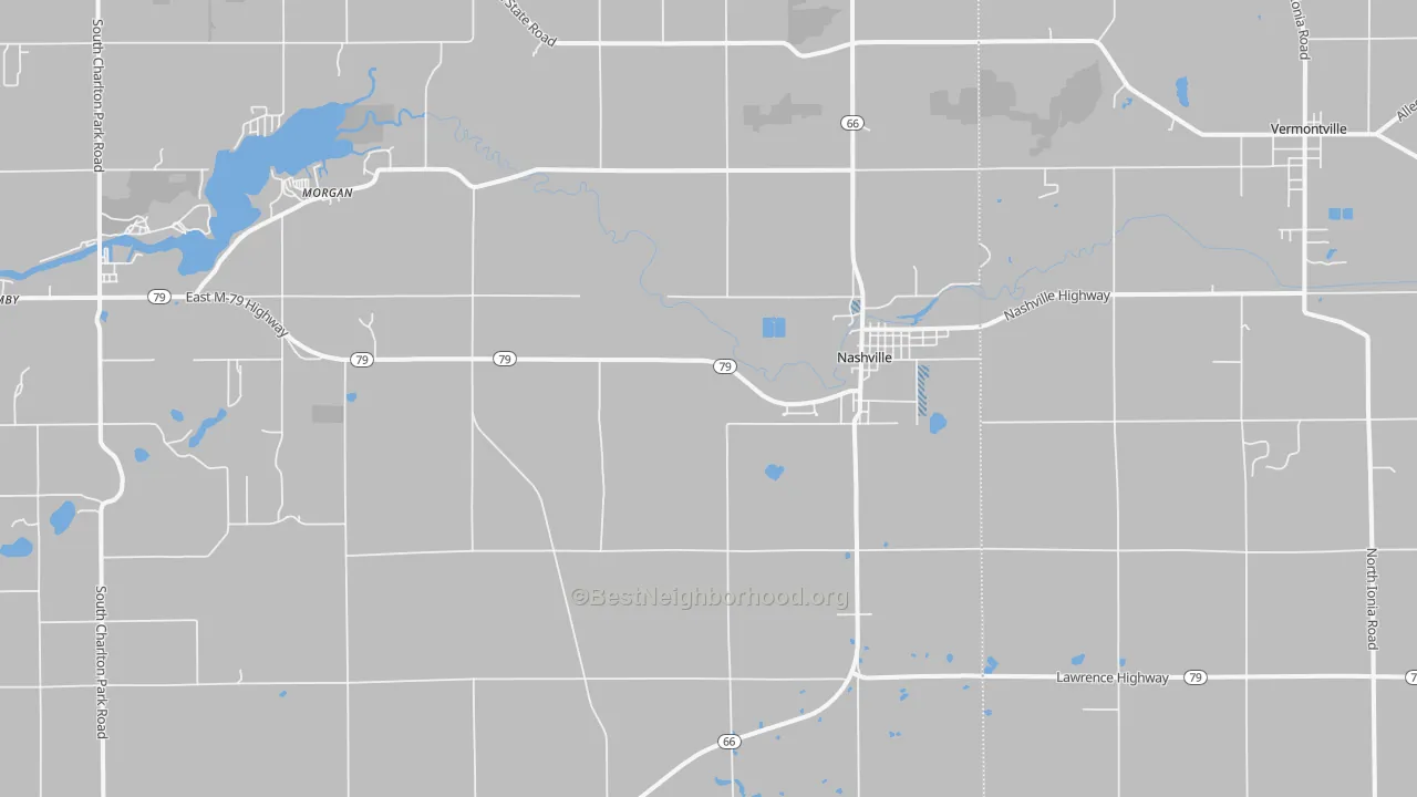 Transit Grade map of Nashville, MI
