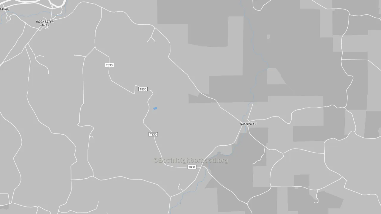 Transit Grade map of Nashville, PA