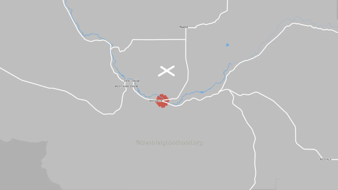 Transit Grade map of Naturita, CO