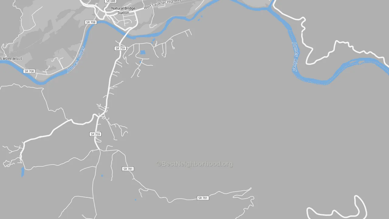 Transit Grade map of Naturl Br Sta, VA