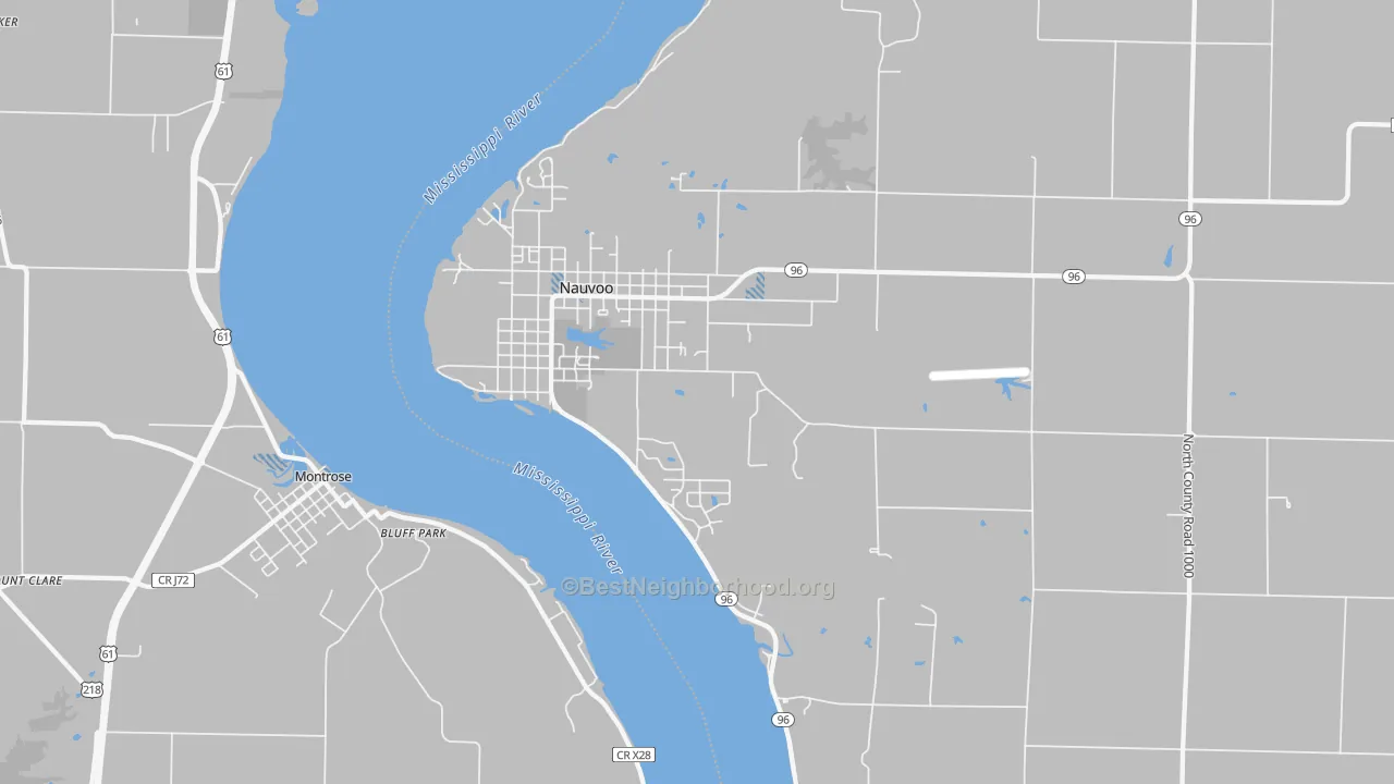 Transit Grade map of Nauvoo, IL