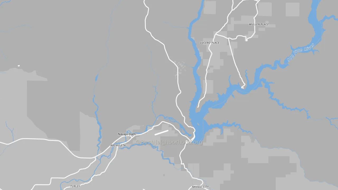 Transit Grade map of Navajo Dam, NM