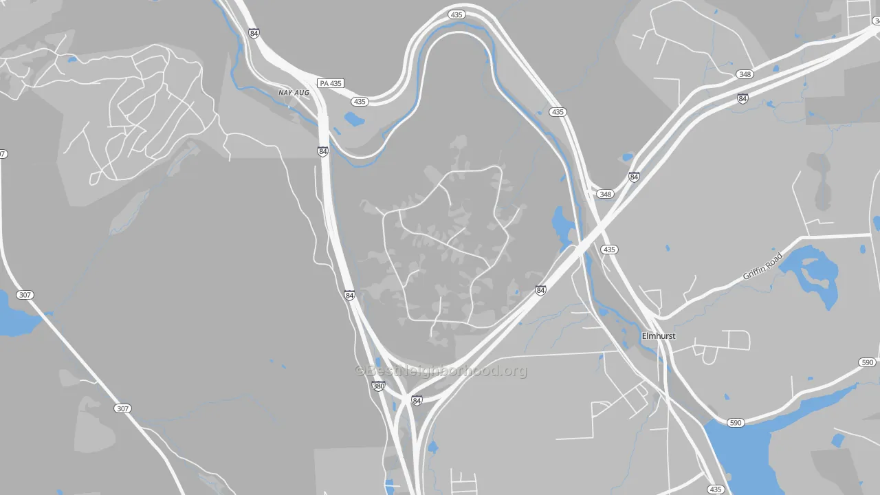 Transit Grade map of Nay Aug, PA