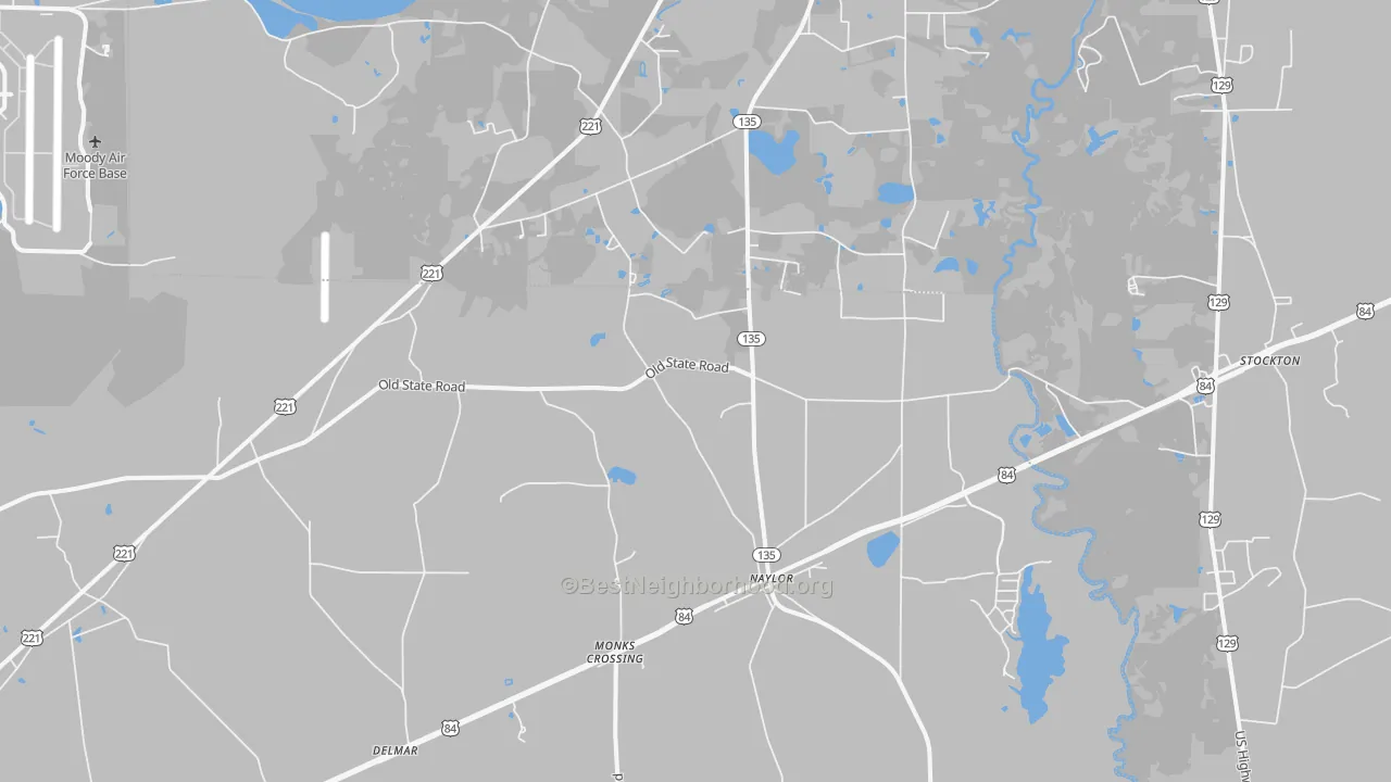 Transit Grade map of Naylor, GA