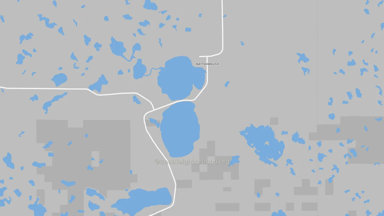 Transit Grade map of Naytahwaush, MN