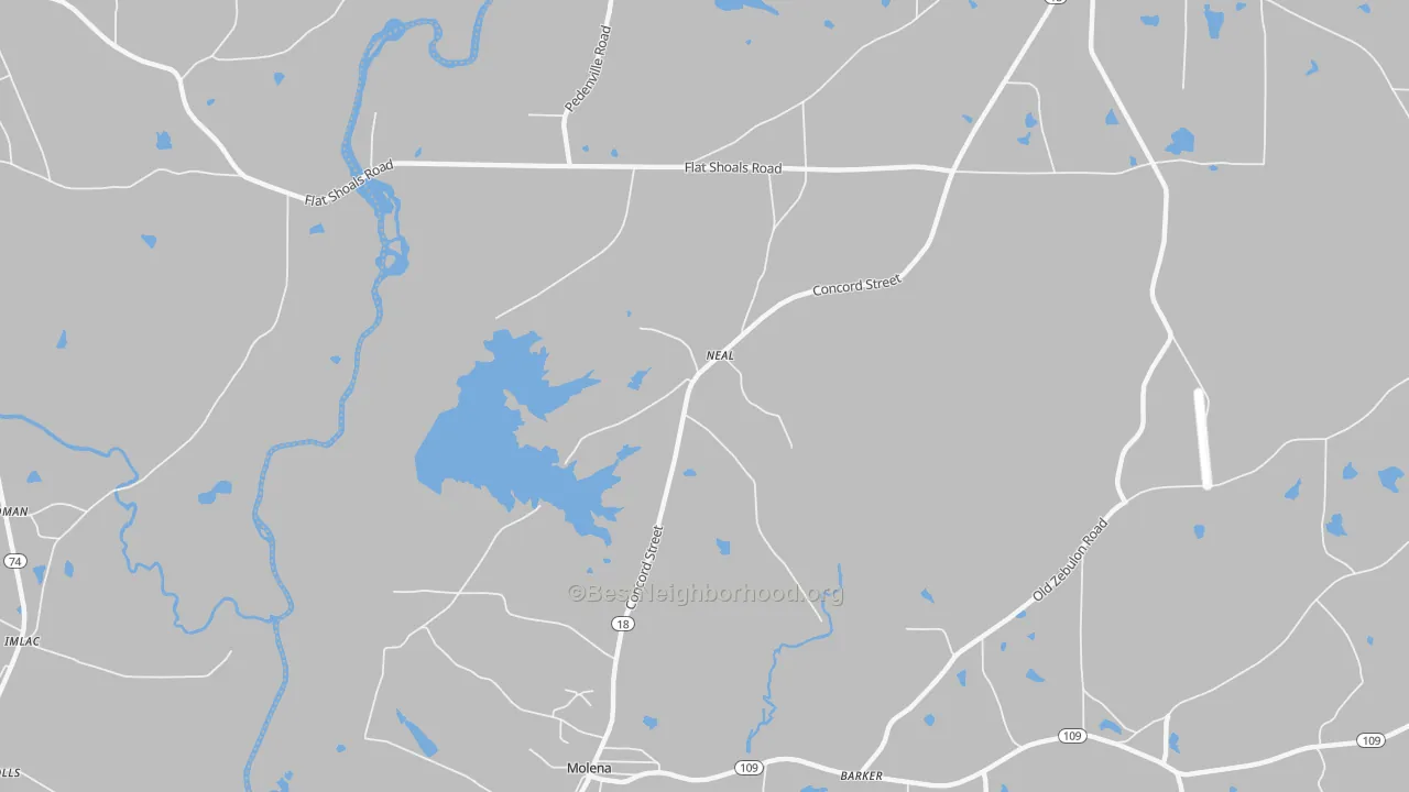 Transit Grade map of Neal, GA