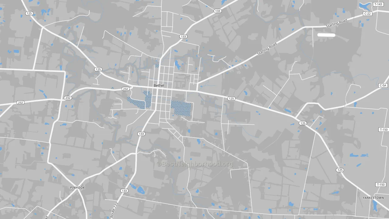 Transit Grade map of Neals Corner, OH