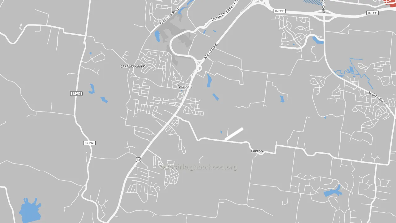 Transit Grade map of Neapolis, TN